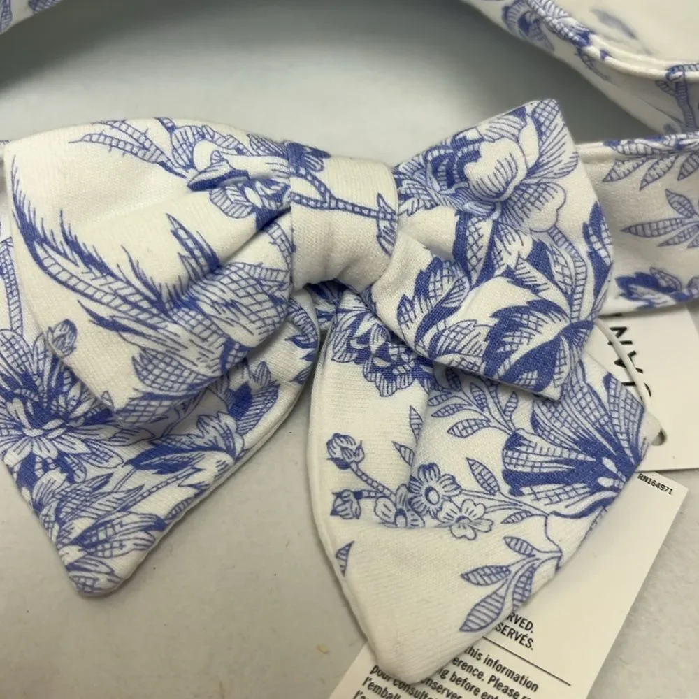 Janie and Jack 100049207 periwinkle floral toile visor NWT